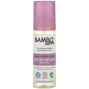 Bambo Nature, Splish Splash Baby Oil, 4.9 fl oz (145 ml) - HealthCentralUSA