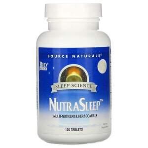 Source Naturals, Sleep Science, NutraSleep, 100 Tablets - HealthCentralUSA