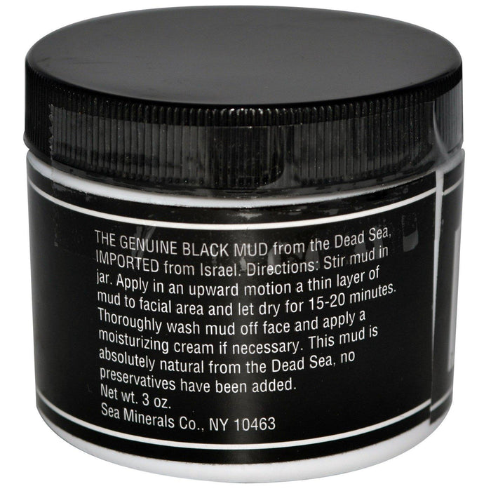 Sea Minerals, Black Mud, All Natural Beauty Facial Mask, 3 oz - HealthCentralUSA