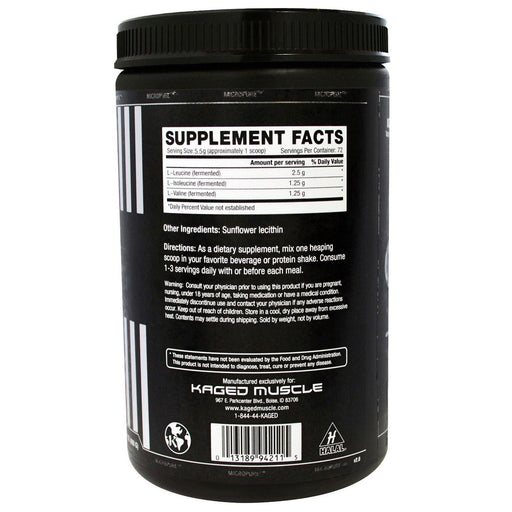 Kaged Muscle, BCAA 2:1:1, Unflavored, 14.1 oz (400 g) - HealthCentralUSA