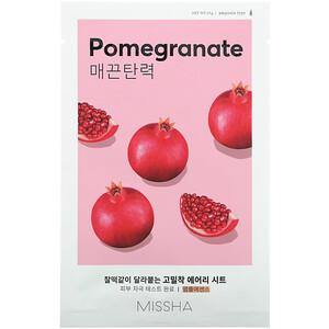Missha, Airy Fit Beauty Sheet Mask, Pomegranate, 1 Sheet, 19 g - HealthCentralUSA