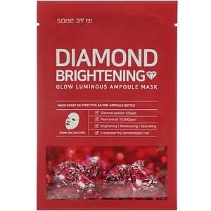Some By Mi, Glow Luminous Ampoule Beauty Mask, Diamond Brightening, 10 Sheets, 25 Each - HealthCentralUSA