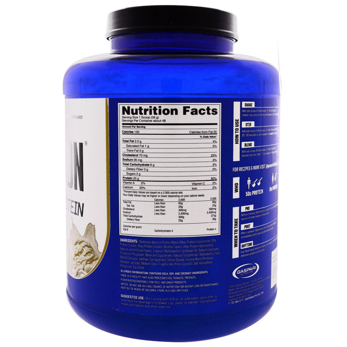Gaspari Nutrition, MyoFusion, Advanced Protein, Vanilla Ice Cream, 4 lbs (1814 g) - HealthCentralUSA