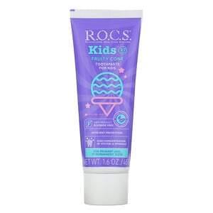 R.O.C.S., Kids, Fruity Cone Toothpaste, 3-7 Years, 1.6 oz (45 g) - HealthCentralUSA