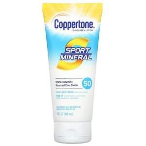 Coppertone, Sport Mineral, Sunscreen Lotion, SPF 50, 5 fl oz (148 ml) - HealthCentralUSA