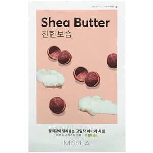 Missha, Airy Fit Beauty Sheet Mask, Shea Butter, 1 Sheet, 19 g - HealthCentralUSA