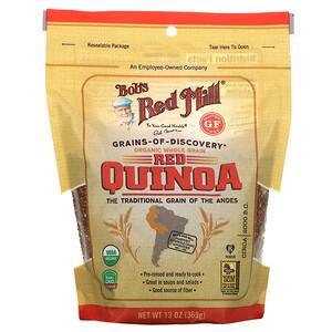 Bob's Red Mill, Organic Red Quinoa, Whole Grain, 13 oz (369 g) - HealthCentralUSA