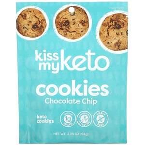 Kiss My Keto, Keto Cookies, Chocolate Chip, 2.25 oz (64 g) - HealthCentralUSA