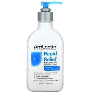 Amlactin, Rapid Relief, 15% Lactid Acid Restoring Lotion, Fragrance Free, 7.9 oz (225 g) - HealthCentralUSA