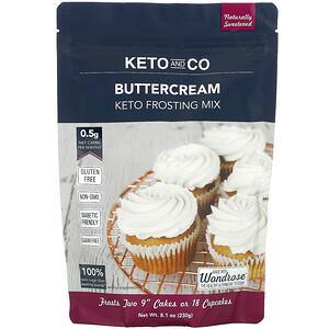 Keto and Co, Keto Frosting Mix, Buttercream, 8.1 oz (230 g) - HealthCentralUSA