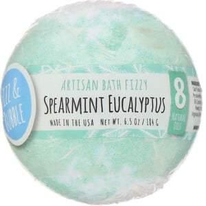 Fizz & Bubble, Artisan Bath Fizzy, Spearmint Eucalyptus, 6.5 oz (184 g) - HealthCentralUSA