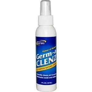 North American Herb & Spice, Germ-a Clenz, All Purpose Natural Spray, 4 fl oz (120 ml) - HealthCentralUSA