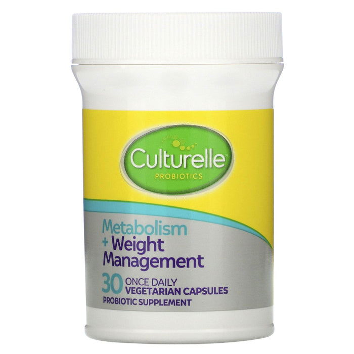 Culturelle, Probiotics, Metabolism + Weight Management, 12 Billion CFU, 30 Vegetarian Capsules - HealthCentralUSA