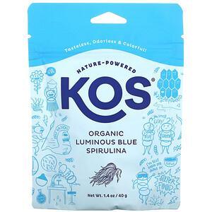 KOS, Organic Luminous Blue Spirulina Powder, 1.4 oz (40 g) - HealthCentralUSA