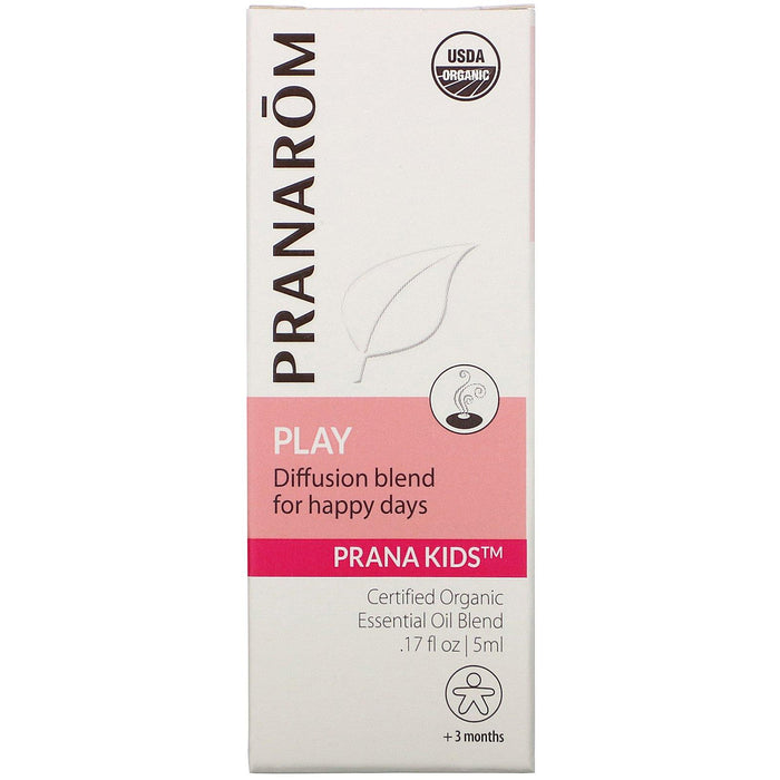 Pranarom, PRANA KIDS, Essential Oil, Play, +3 Months, .17 fl oz (5 ml) - HealthCentralUSA