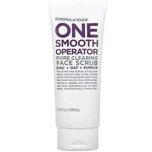 Formula 10.0.6, One Smooth Operator, Pore Clearing Face Scrub, 3.4 fl oz (100 ml) - HealthCentralUSA