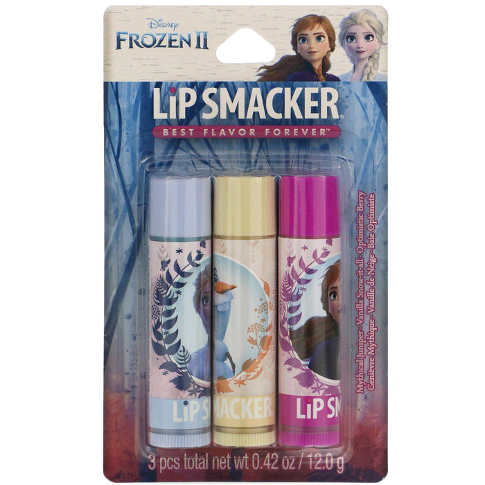 Lip Smacker, Frozen II, Lip Balm, Trio Pack, 3 Pieces, 0.42 oz (12.0 g) - HealthCentralUSA