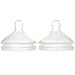 NUK, Simply Natural, Slow Flow Bottle Nipples, 0+ Months, 2 Nipples - HealthCentralUSA