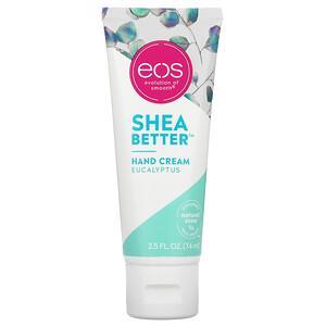 EOS, Shea Better, Hand Cream, Eucalyptus, 2.5 fl oz (74 ml) - HealthCentralUSA