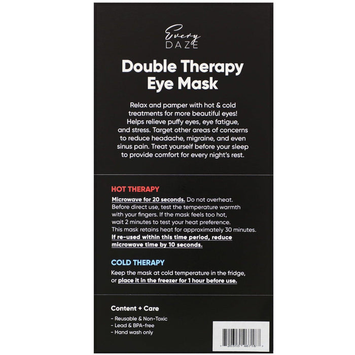 Everydaze, Double Therapy Eye Mask, Gold, 1 Mask - HealthCentralUSA