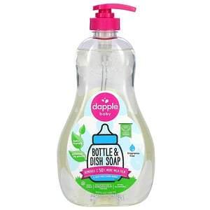 Dapple Baby, Baby, Bottle & Dish Soap, Fragrance Free, 16.9 fl oz (500 ml) - HealthCentralUSA