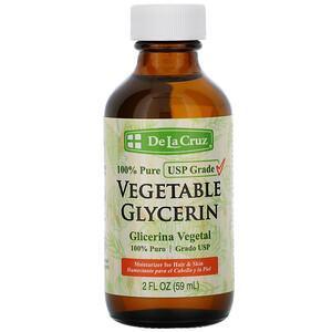 De La Cruz, Vegetable Glycerin, 2 fl oz (59 ml) - HealthCentralUSA