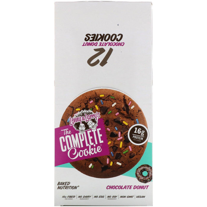Lenny & Larry's, The COMPLETE Cookie, Chocolate Donut, 12 Cookies, 4 oz (113 g) Each - HealthCentralUSA