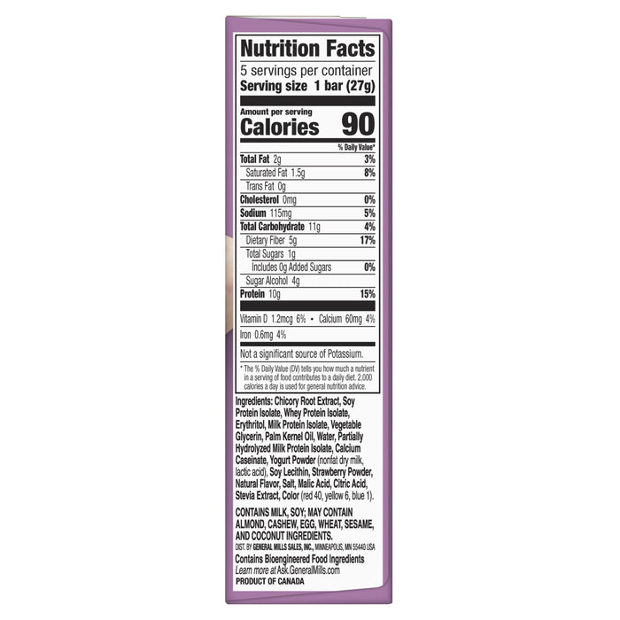 Protein One, Protein Bars, Strawberries & Cream, 5 Bars, 0.96 oz (27 g) Each - HealthCentralUSA