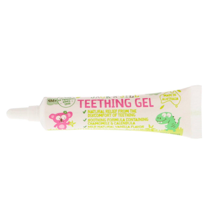 Jack n' Jill, Teething Gel, 4+ Months, Vanilla, 0.5 oz (15 g) - HealthCentralUSA