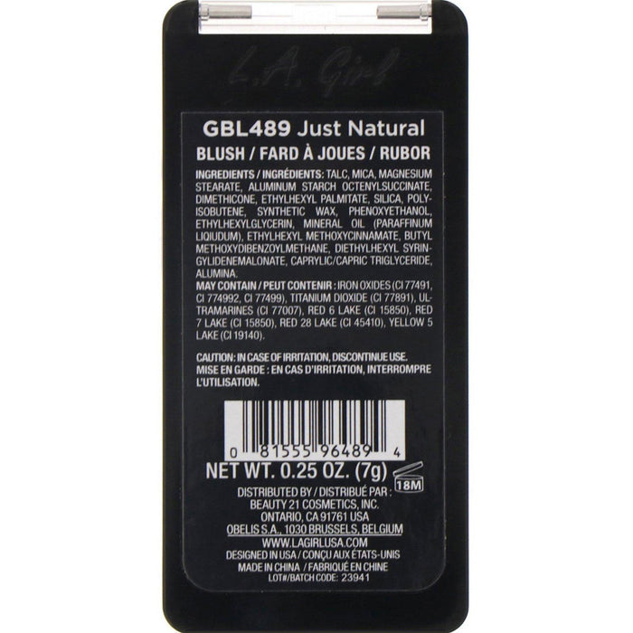 L.A. Girl, Just Blushing Powder, Just Natural, 0.25 oz (7 g) - HealthCentralUSA