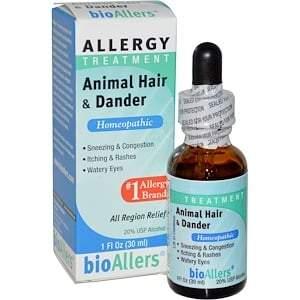 NatraBio, BioAllers, Allergy Treatment, Animal Hair & Dander, 1 fl oz (30 ml) - HealthCentralUSA