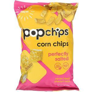 Popchips, Corn Chips, Perfectly Salted, 5 oz (142 g) - HealthCentralUSA