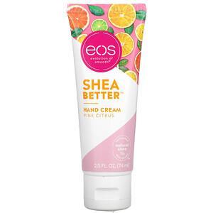 EOS, Shea Better, Hand Cream, Pink Citrus, 2.5 fl oz (74 ml) - HealthCentralUSA
