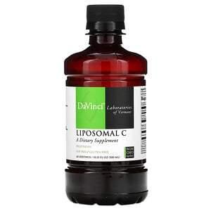 DaVinci Laboratories of Vermont, Liposomal C, 10.15 oz (300 ml) - HealthCentralUSA