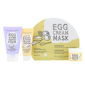 Too Cool for School, Egg-ssential Skincare Mini Set, 4 Piece Set - HealthCentralUSA