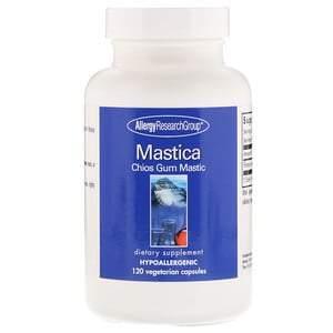 Allergy Research Group, Mastica, Chios Gum Mastic, 120 Vegetarian Capsules - HealthCentralUSA