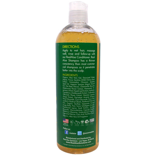 Real Aloe, Aloe Vera Shampoo with Argan Oil & Oat Beta Glucan, 16 fl oz (473 mL) - HealthCentralUSA