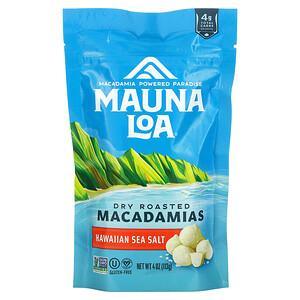 Mauna Loa, Dry Roasted Macadamias, Hawaiian Sea Salt, 4 oz (113 g) - HealthCentralUSA