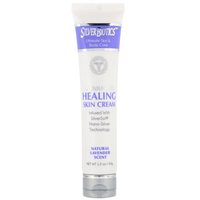 American Biotech Labs, Advanced Healing Skin Cream, Natural Lavender Scent, 1.2 oz (34 g) - HealthCentralUSA