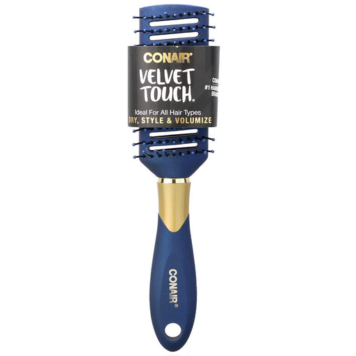Conair, Velvet Touch, Dry, Style & Volumize Vent Hair Brush, 1 Brush - HealthCentralUSA