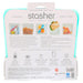 Stasher, Reusable Silicone Food Bag, Sandwich Size Medium, Aqua, 15 fl oz (450 ml) - HealthCentralUSA