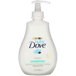 Dove, Baby, Sensitive Moisture Lotion, Fragrance Free, 13 fl oz (384 ml) - HealthCentralUSA