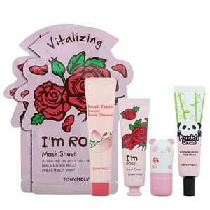 Tony Moly, Glow For It, Roses & Peaches Set, 6 Piece Set - HealthCentralUSA