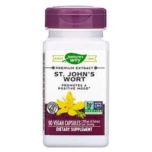 Nature's Way, St. John's Wort, 300 mg, 90 Vegan Capsules - HealthCentralUSA