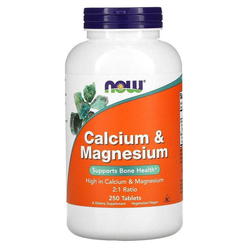 Now Foods, Calcium & Magnesium, 250 Tablets - HealthCentralUSA