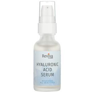 Reviva Labs, Hyaluronic Acid Serum, 1.0 fl oz (29.5 ml) - HealthCentralUSA