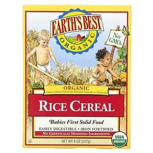 Earth's Best, Organic Rice Cereal, 8 oz (227 g) - HealthCentralUSA