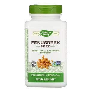 Nature's Way, Fenugreek Seed, 610 mg, 320 Vegan Capsules - HealthCentralUSA