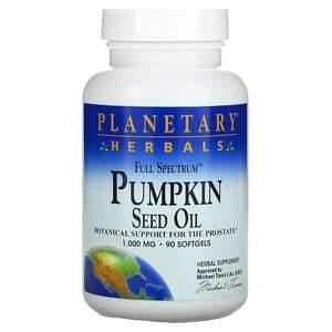 Planetary Herbals, Full Spectrum Pumpkin Seed Oil, 1,000 mg, 90 Softgels - HealthCentralUSA