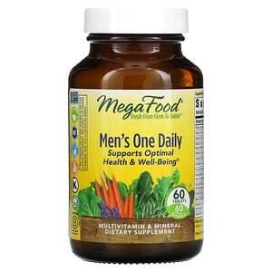 MegaFood, Men's One Daily, 60 Tablets - HealthCentralUSA